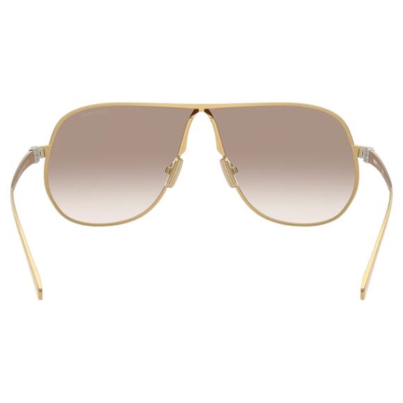 New MIU MIU Sunglasses MU A56S 5AK90L Gold Brown Gradient Metal Pilot Aviator - Picture 5 of 7
